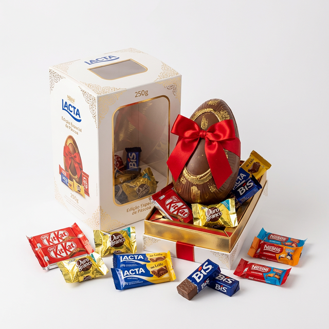 Ovo Clássico N&G - Ovo de Páscoa recheado com bombons Nestlé