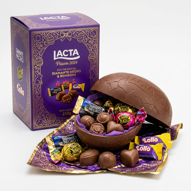 Ovo Lacta Doce Sonho - Ovo de Páscoa com bombons Lacta